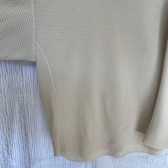 Niko And... Cream Cotton Rib Knit Long Sleeve Drop Shoulder Sweater Size Large - Picture 2 of 10